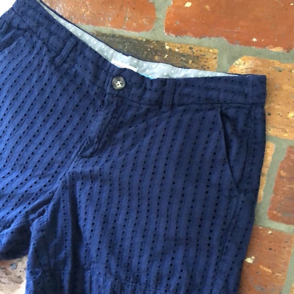Merona navy blue eyelet shorts sz8 - Picture 3 of 8